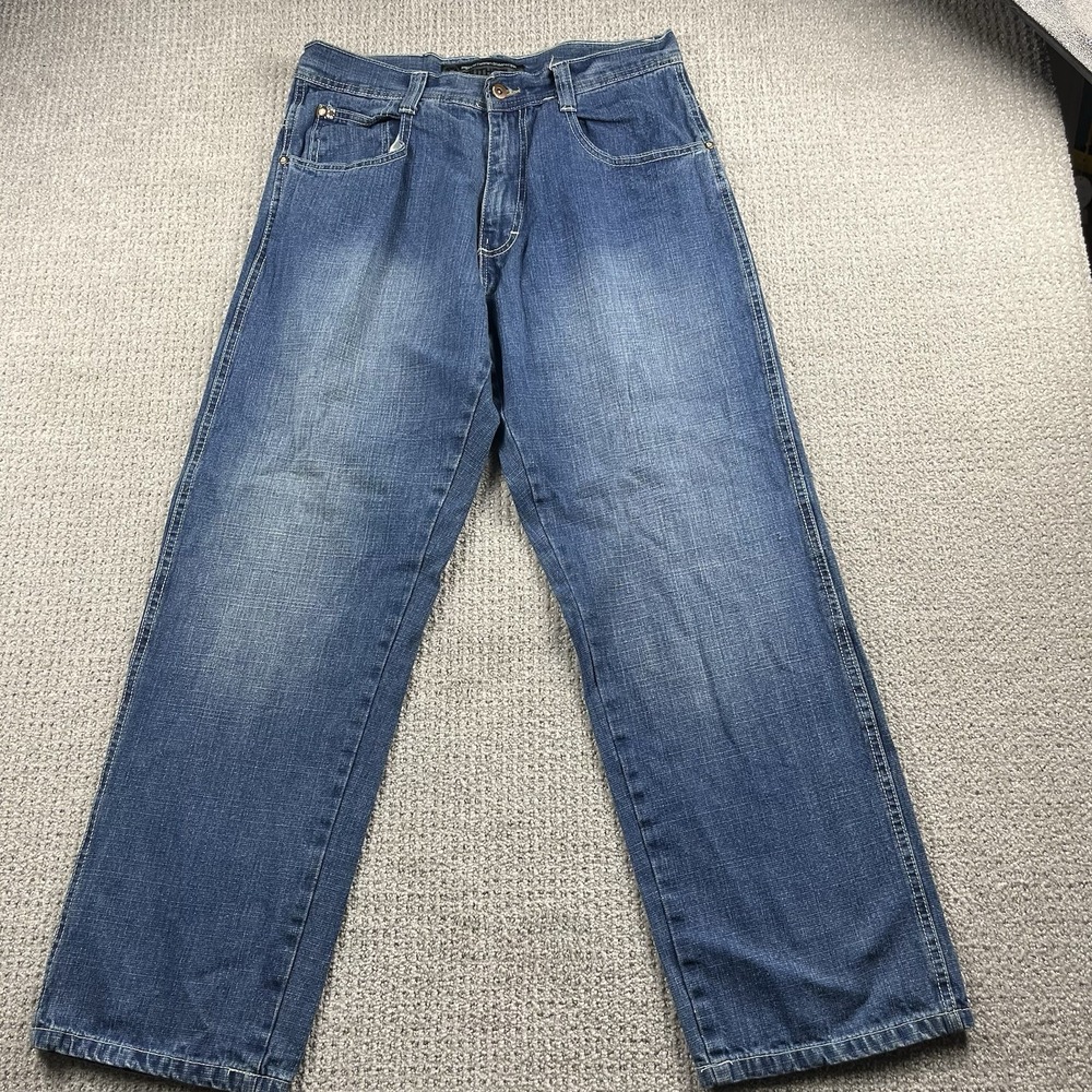 SOUTHPOLE 4180 Jeans VTG Y2K Wide Leg Baggy Skater Denim Men’s 34x30 (32x29.5*)